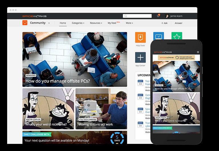 Скриншот 2 программы Spiceworks Help Desk