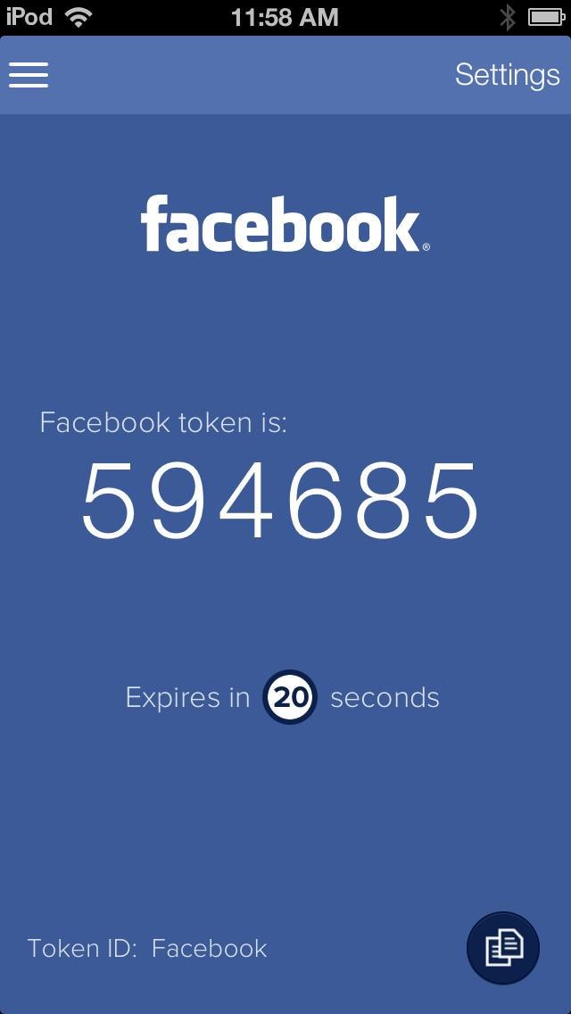 Скриншот 1 программы Authy