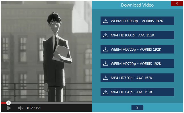 Скриншот 1 программы Youtube Video and Audio Downloader