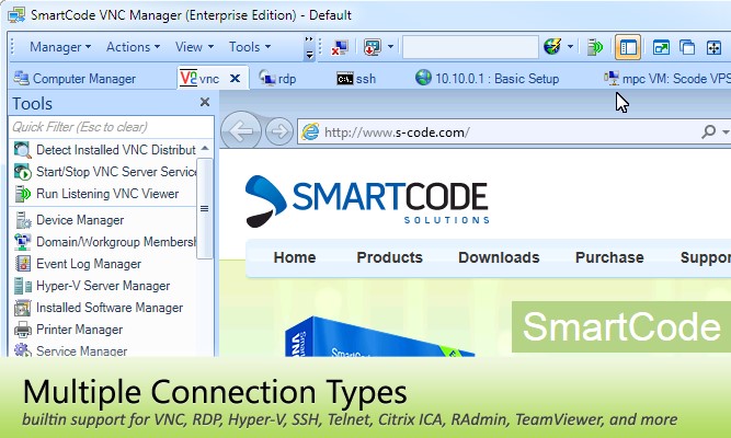 Скриншот 2 программы SmartCode VNC Manager