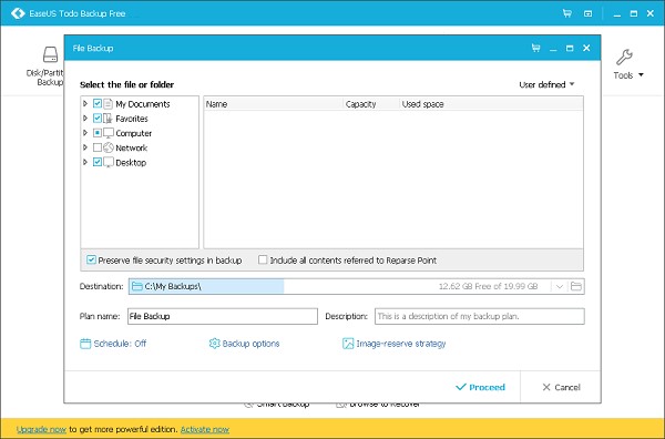 Скриншот 1 программы EaseUS ToDo BackUp