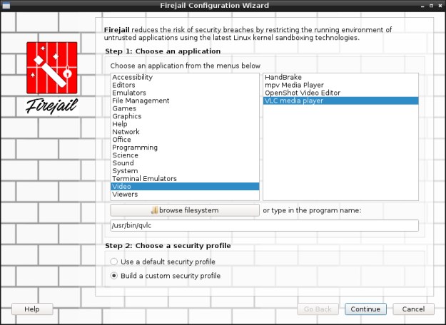 Скриншот 2 программы Firejail