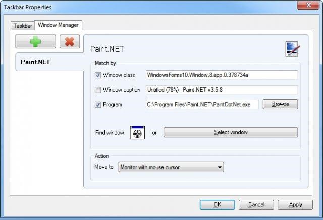 Скриншот 1 программы Dual Monitor Taskbar