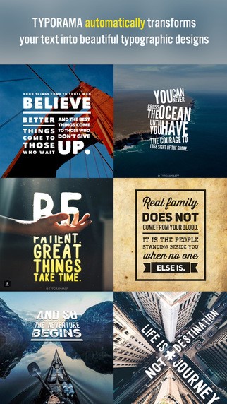 Скриншот 1 программы Typorama