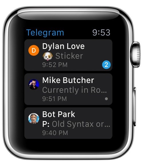 Скриншот 1 программы Telegram