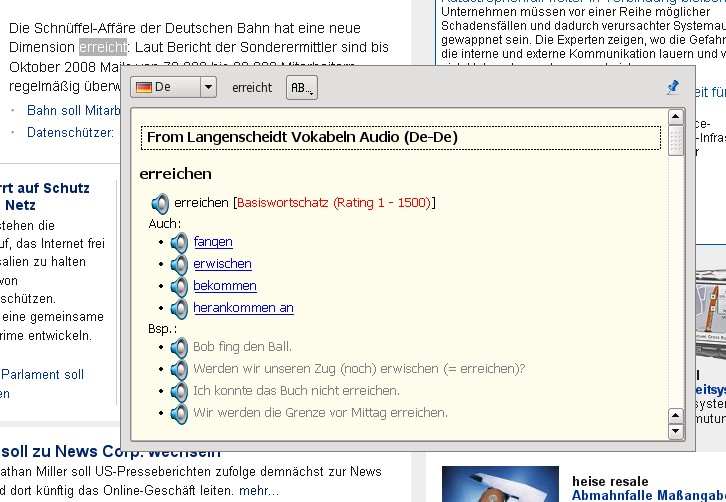 Скриншот 2 программы GoldenDict
