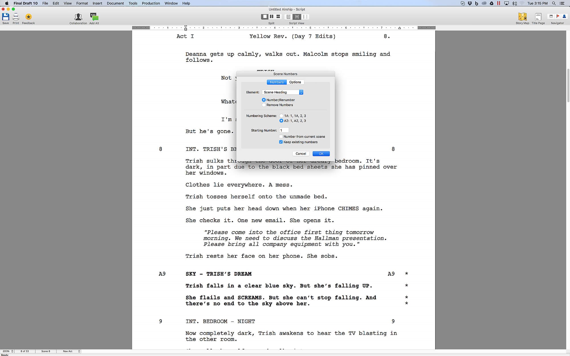Скриншот 3 программы Final Draft