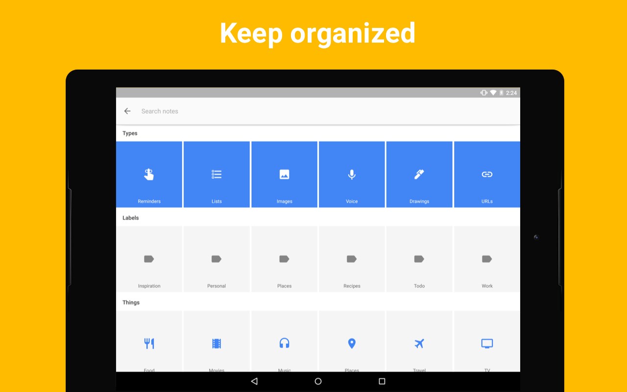 Скриншот 4 программы Google Keep