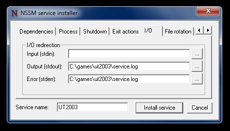 Скриншот 2 программы NSSM - The Non-Sucking Service Manager
