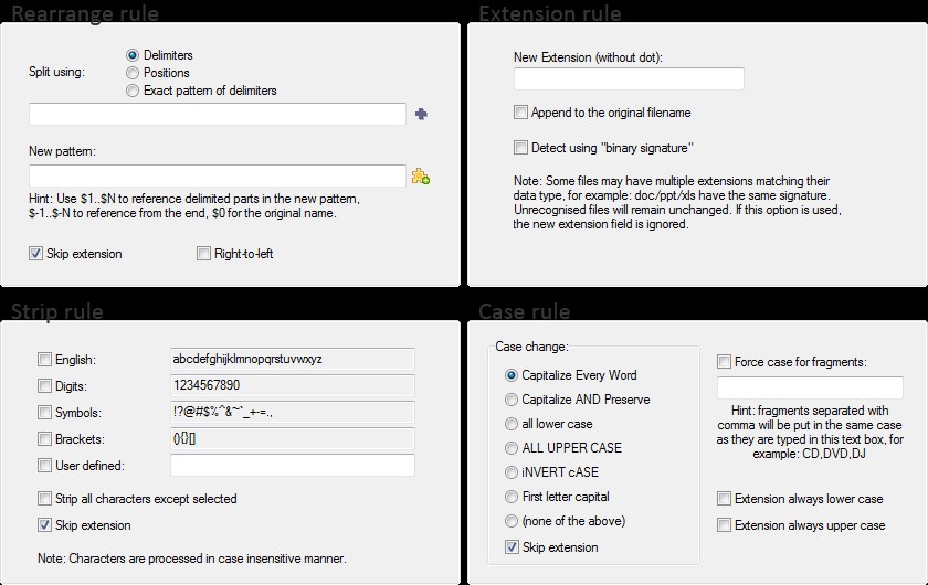 Скриншот 2 программы ReNamer