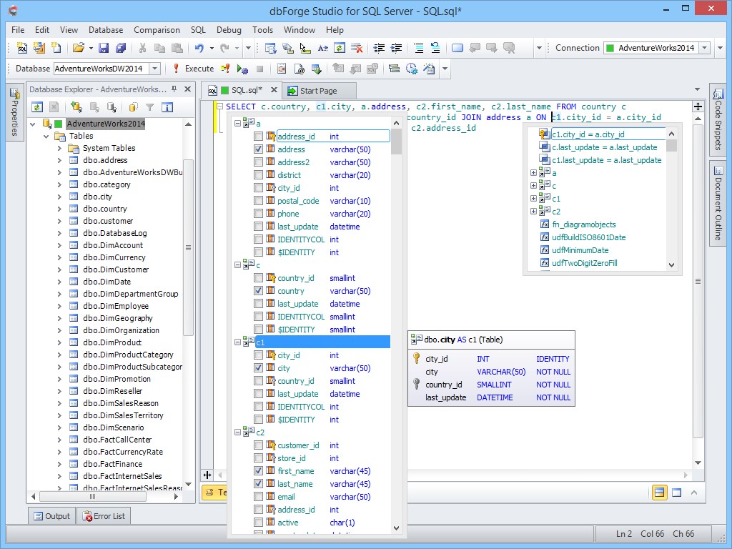 Создание новой базы данных sql server visual studio 2019