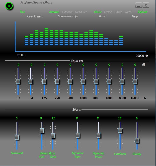 Скриншот 1 программы ProfoundSound CSharp