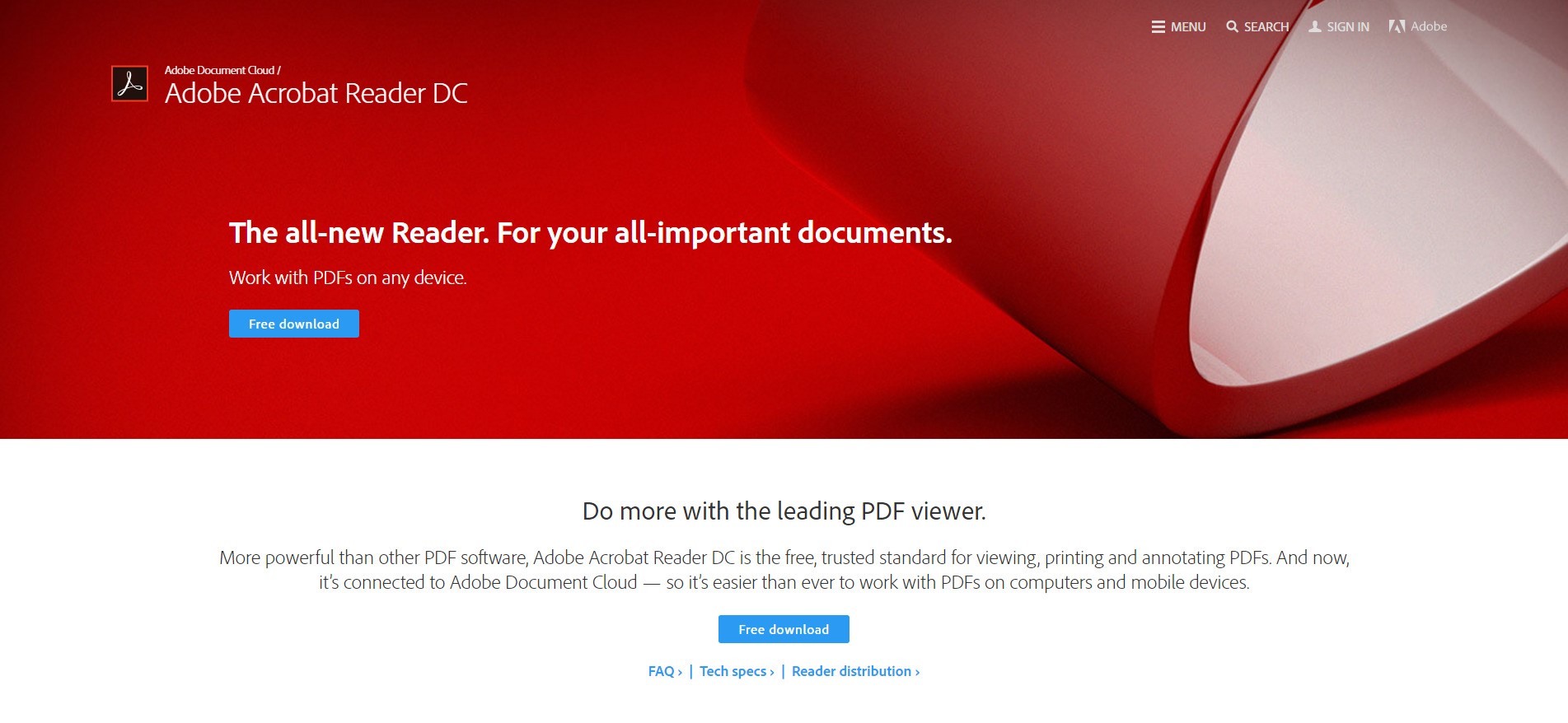 Скриншот 3 программы Adobe Acrobat Reader DC