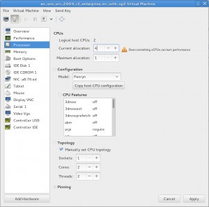Скриншот 1 программы virt-manager