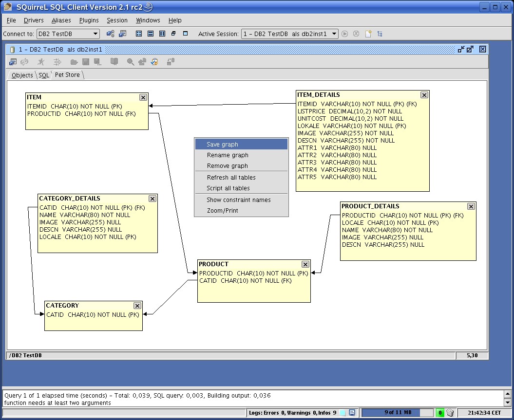 Скриншот 1 программы SQuirreL SQL