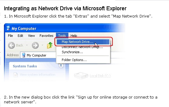Скриншот 1 программы GMX File Storage