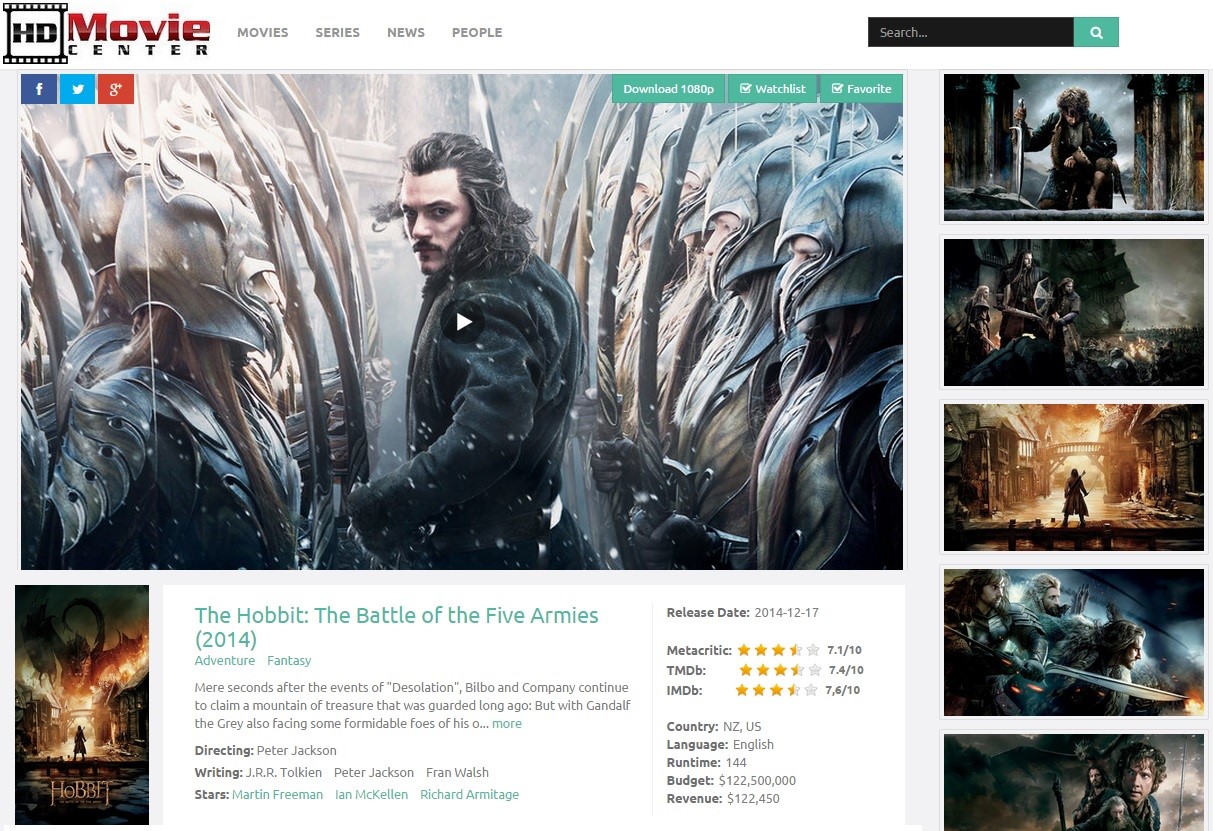 Скриншот 2 программы HD Movie Center