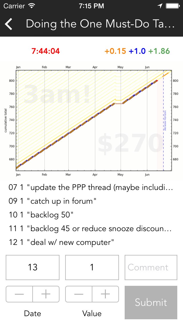 Скриншот 2 программы Beeminder