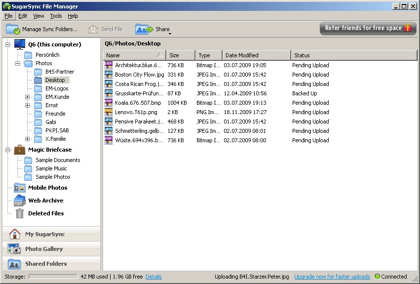 Скриншот 5 программы SugarSync