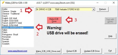Скриншот 1 программы Easy2Boot