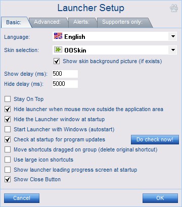 Скриншот 1 программы FSL Launcher