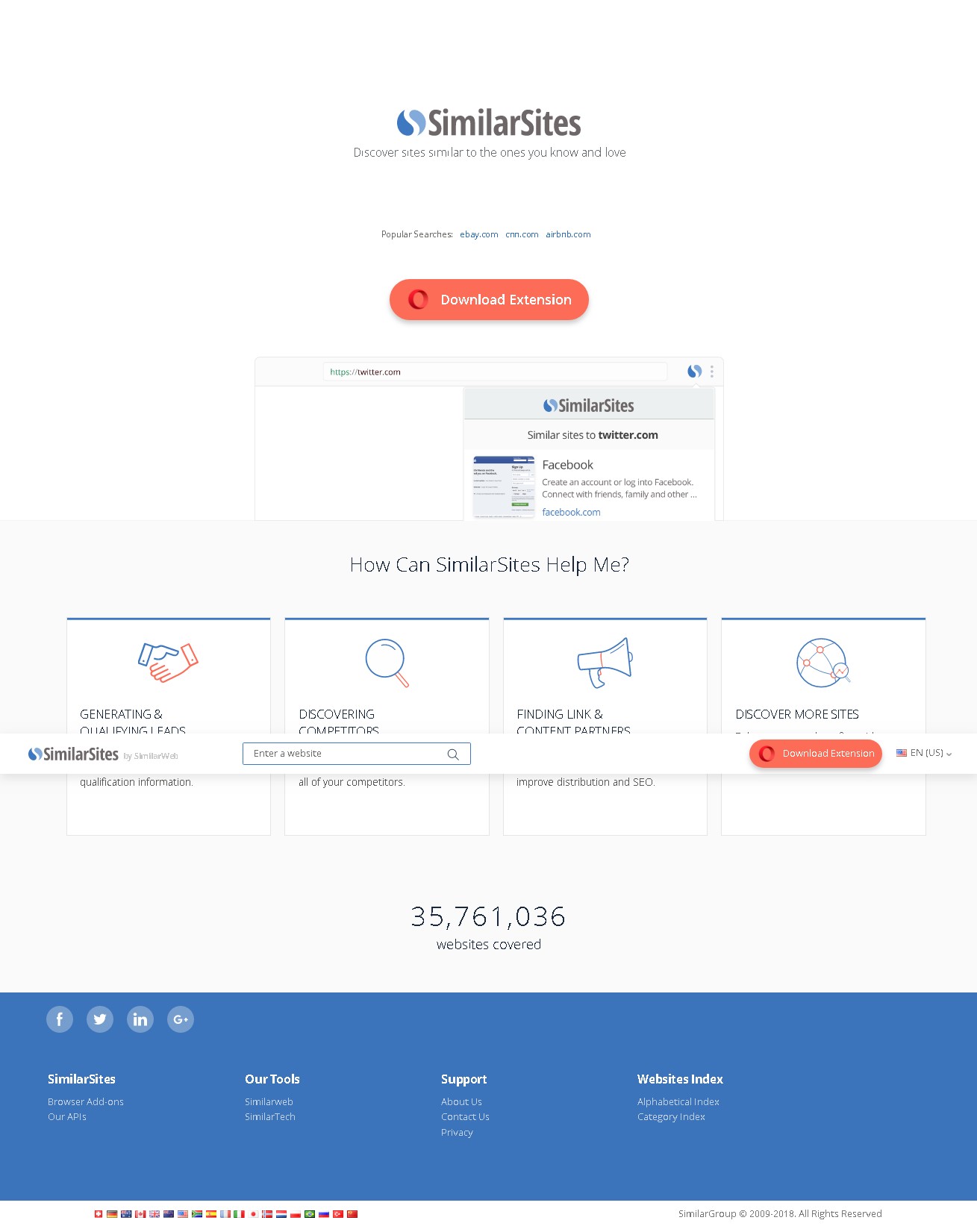 Скриншот 1 программы SimilarSites