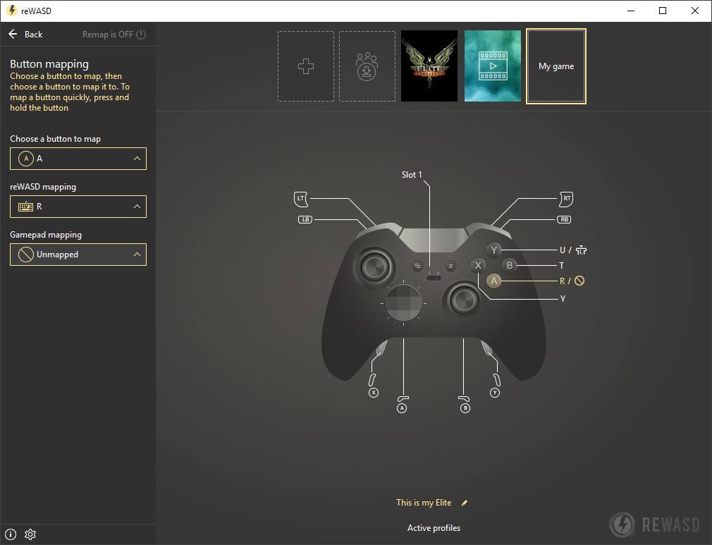 Скриншот 2 программы reWASD
