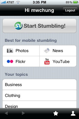 Скриншот 4 программы StumbleUpon