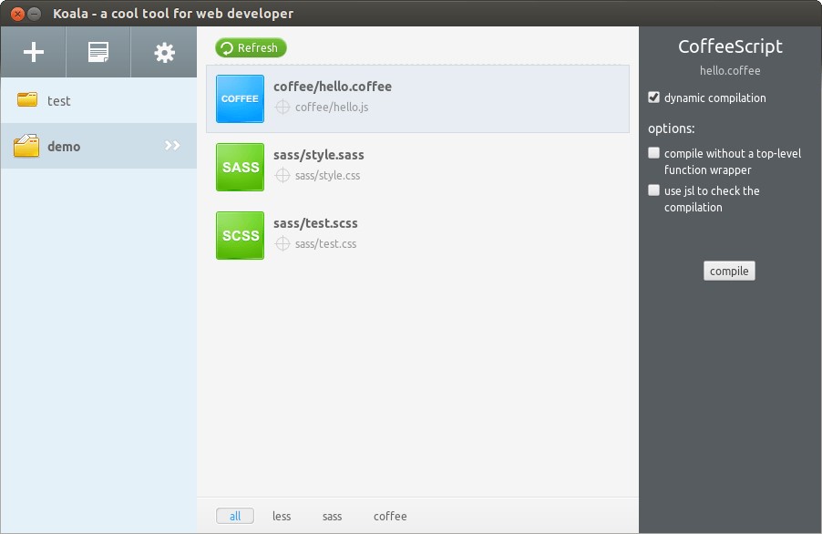 Скриншот 1 программы Koala