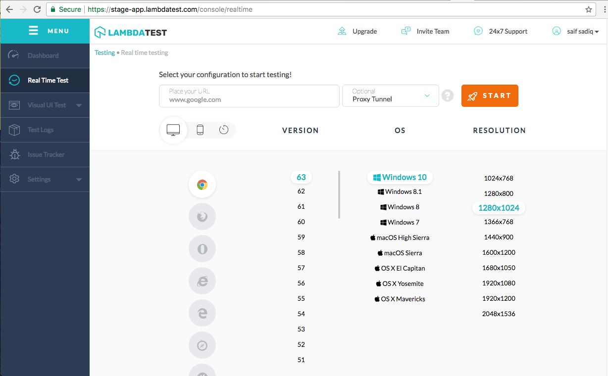 Скриншот 1 программы LambdaTest