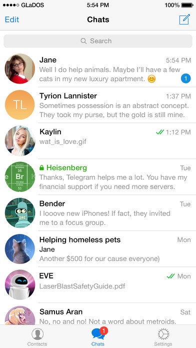 Скриншот 3 программы Telegram