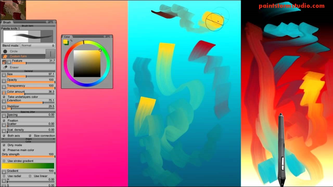 Скриншот 2 программы Paintstorm