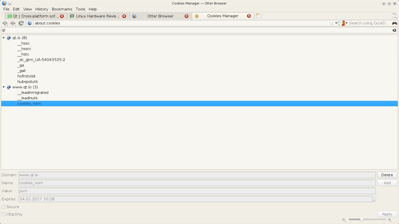 Скриншот 2 программы Otter Browser
