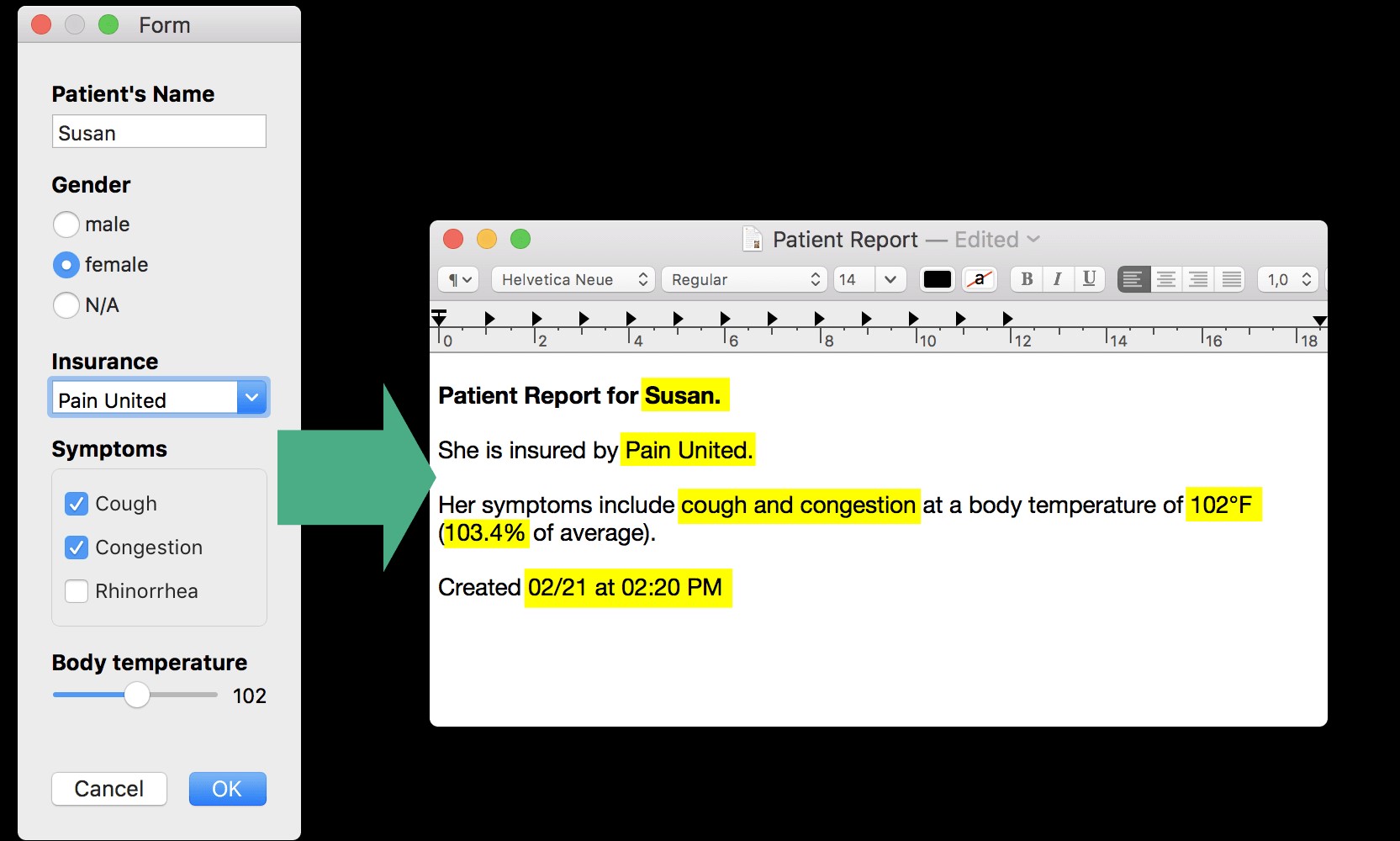 Скриншот 2 программы PhraseExpress