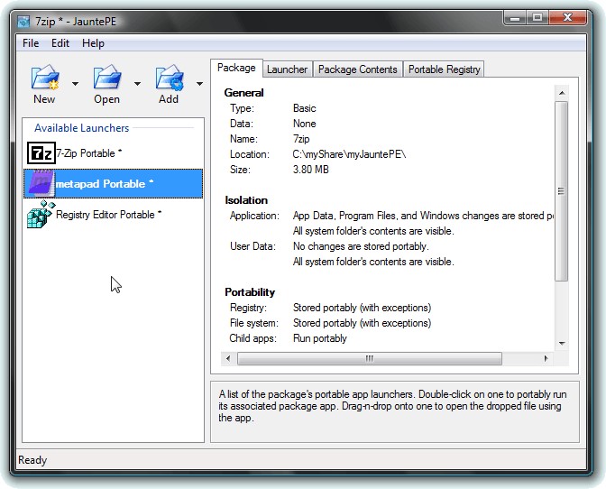 Скриншот 1 программы JauntePE