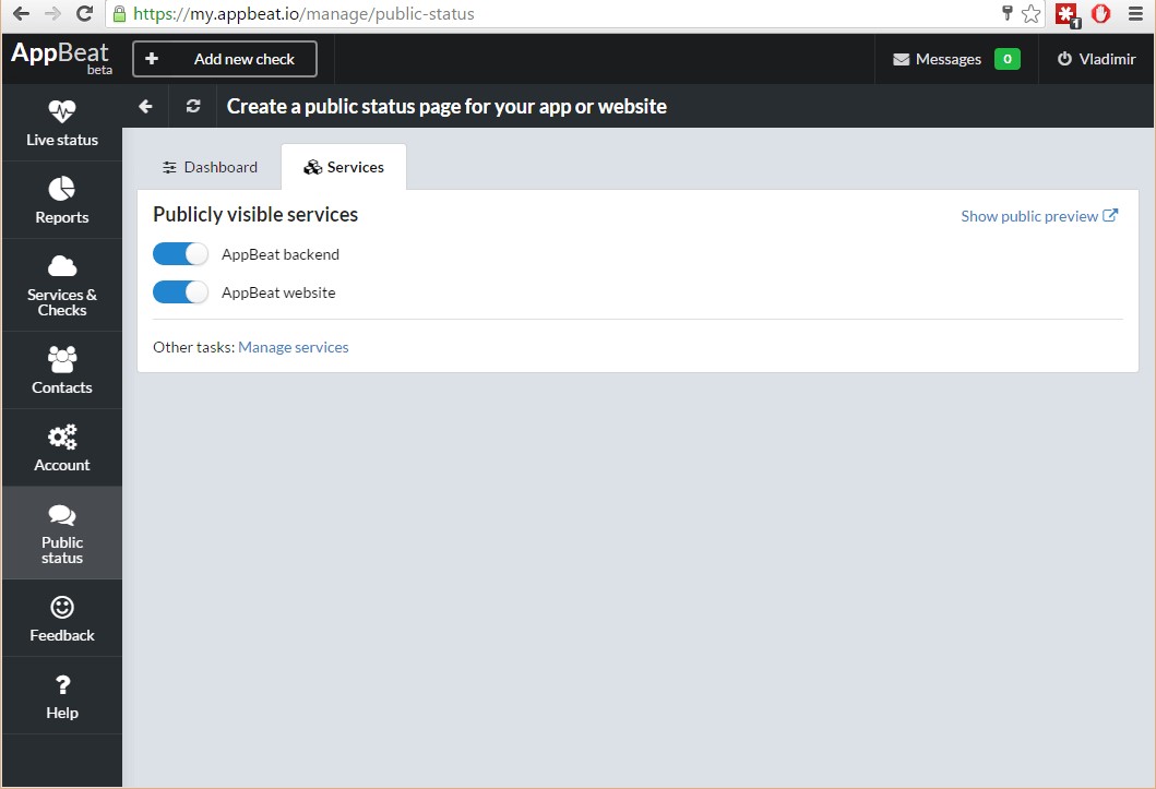 Скриншот 1 программы AppBeat