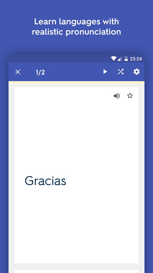 Скриншот 1 программы Quizlet