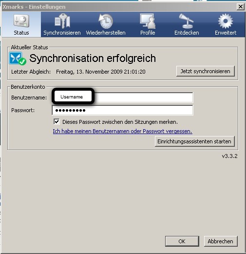 Скриншот 3 программы XMarks