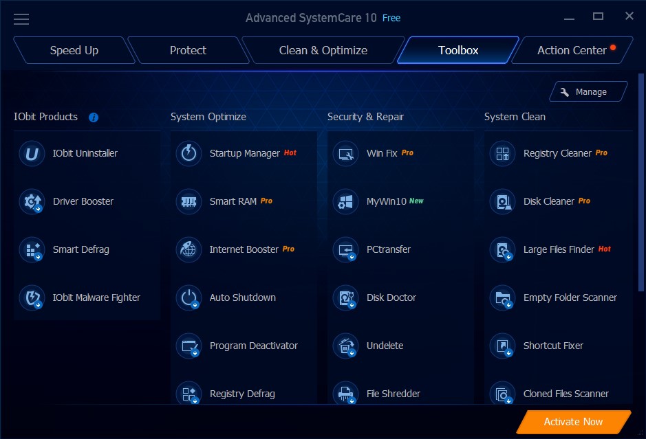 Скриншот 3 программы Advanced SystemCare