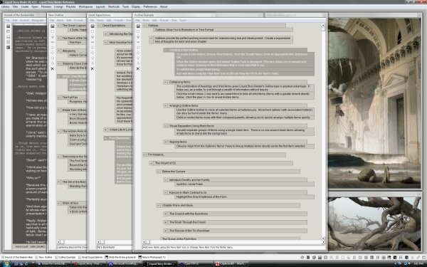 Скриншот 2 программы Liquid Story Binder XE