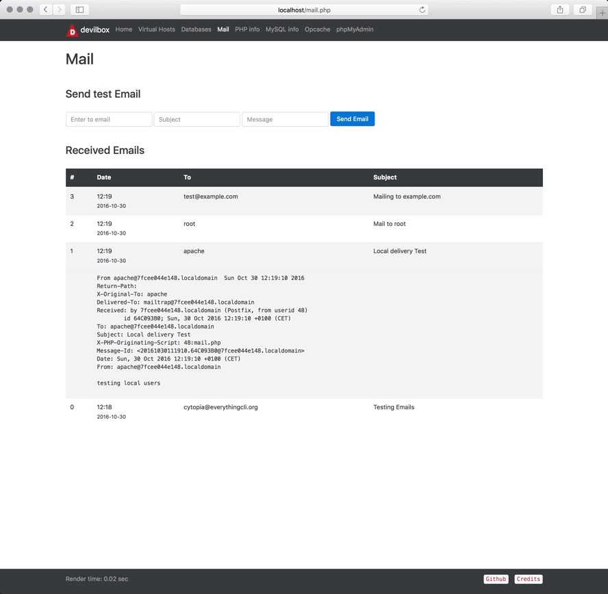Скриншот 2 программы Devilbox
