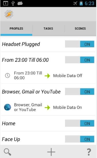 Скриншот 2 программы Tasker