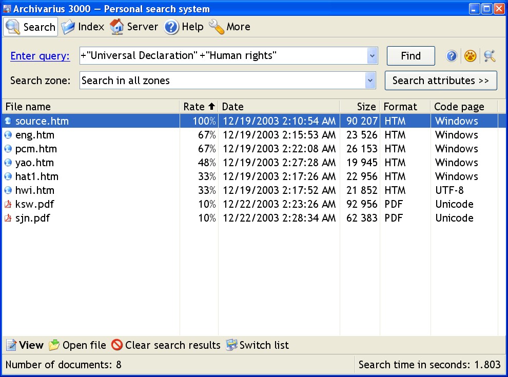 archivarius 3000 vs copernic desktop search