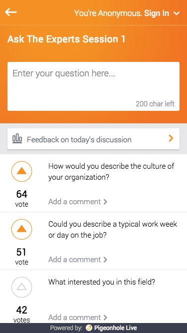 Скриншот 4 программы Pigeonhole Live