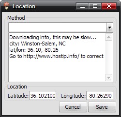 Скриншот 1 программы RedshiftGUI