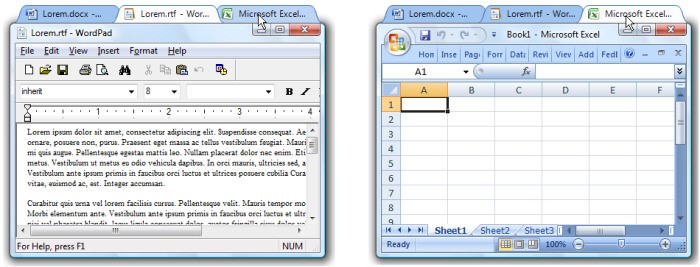 Скриншот 2 программы WindowTabs