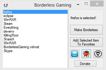Скриншот 3 программы Borderless Gaming