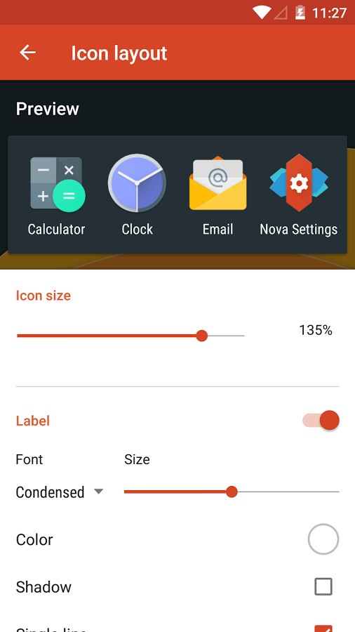 Скриншот 1 программы Nova Launcher
