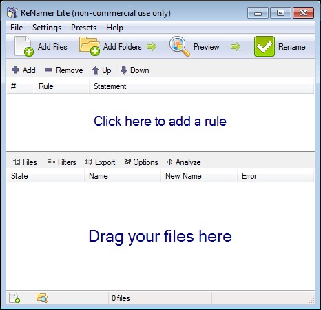 Скриншот 3 программы ReNamer