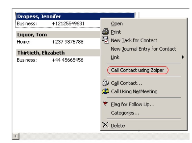 Скриншот 1 программы Zoiper